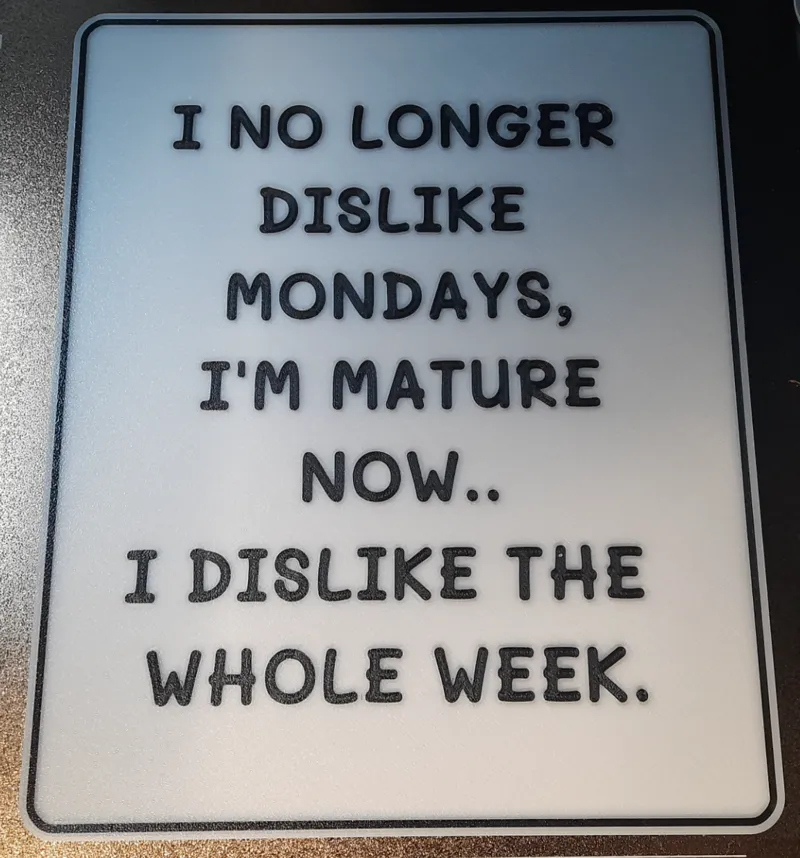 I no longer dislike mondays..