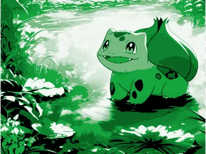 Bulbasaur - Gameboy Green - ChromaCanvas