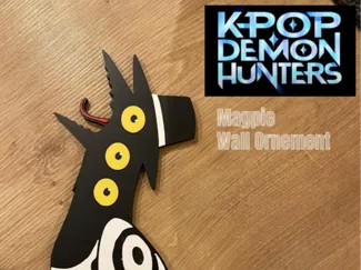 Magpie bird K-Pop Demon Hunters wall ornement