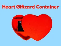 Heart-Shaped Giftcard Box (1 plate)