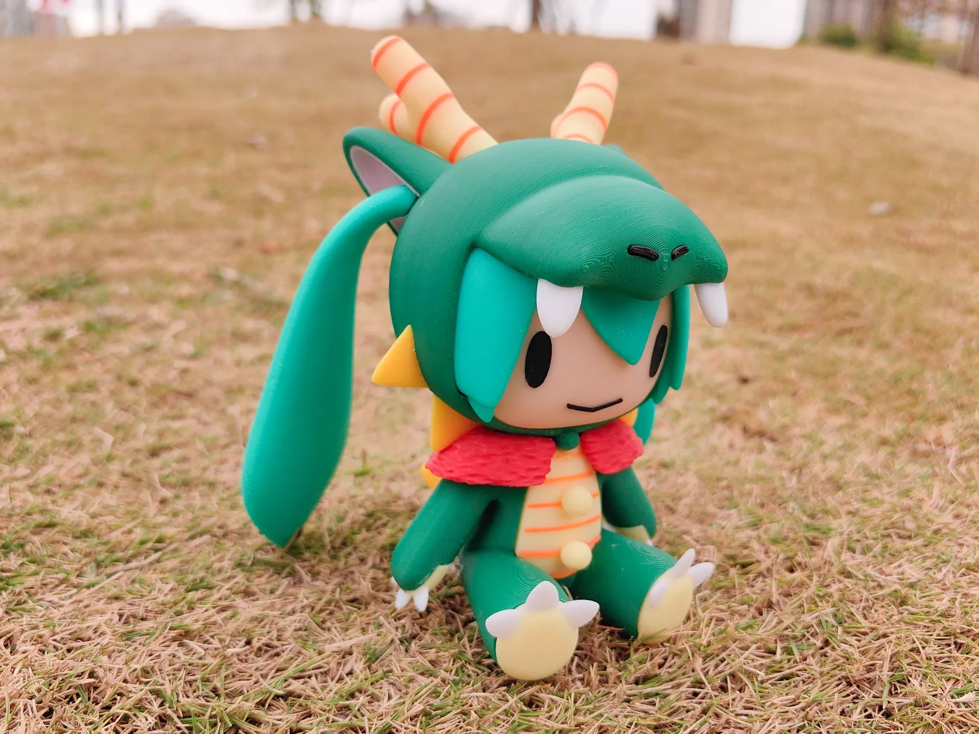 Miniatura 2 do modelo 3D 初音未来fufu 龙年 生肖系列