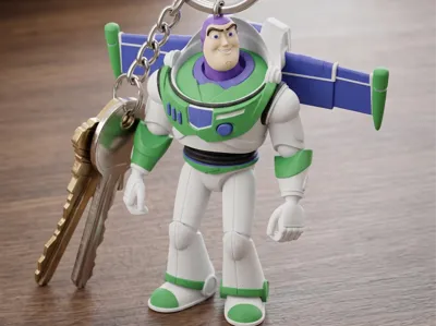 Buzz Lightyear Flexible Keychain (Toy Story)