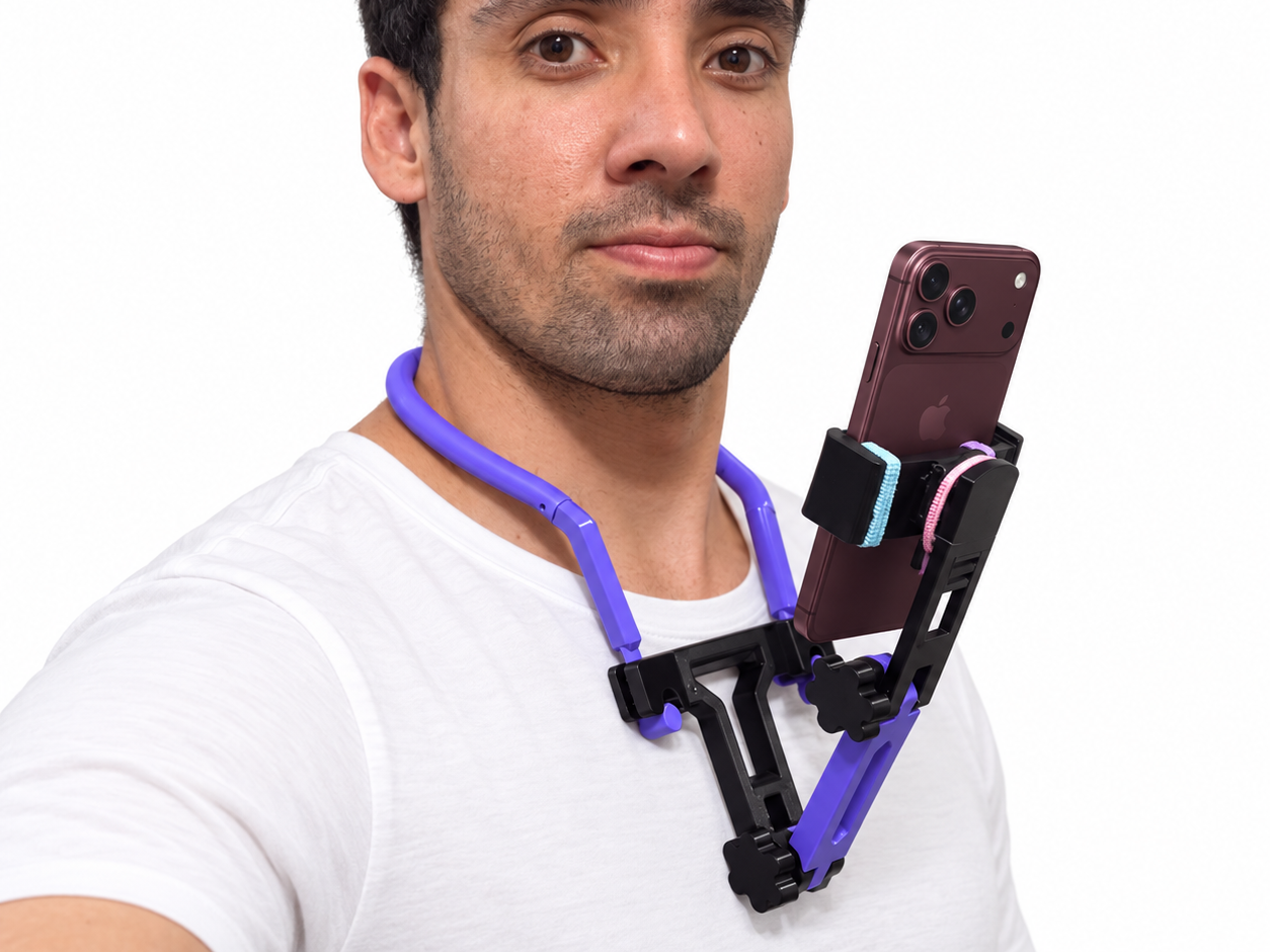 Neck Phone Holder – Hands-Free POV Mount - 1