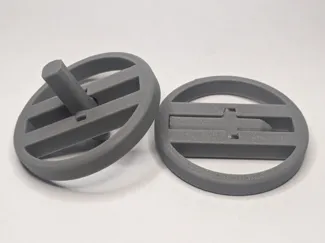 Foldable spinning top print in place