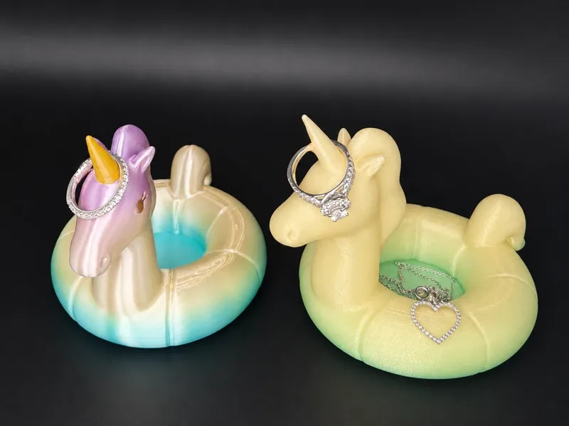 Unicorn pool float jewelry holder 