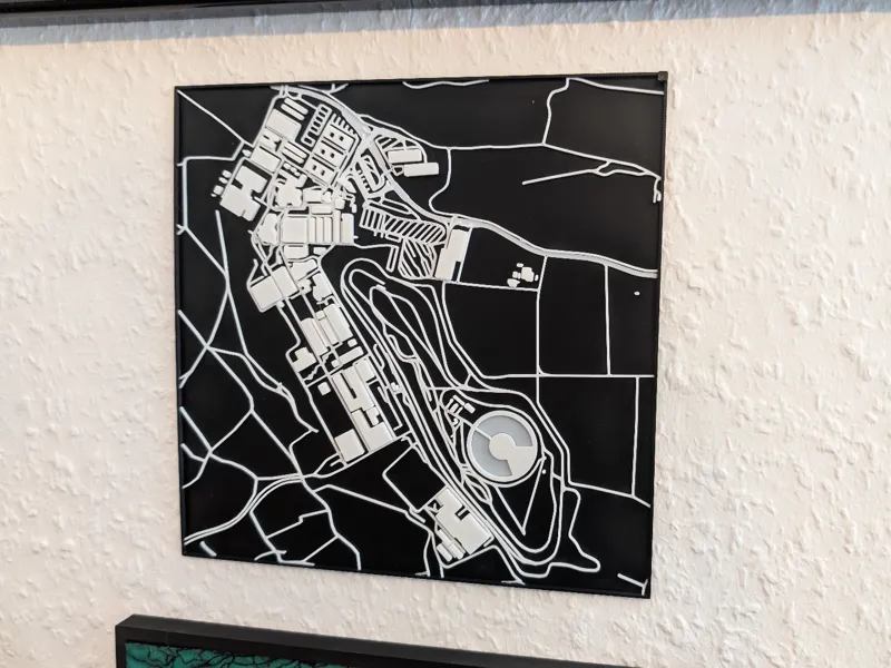 Porsche EZW Weissach test track and area Wallart