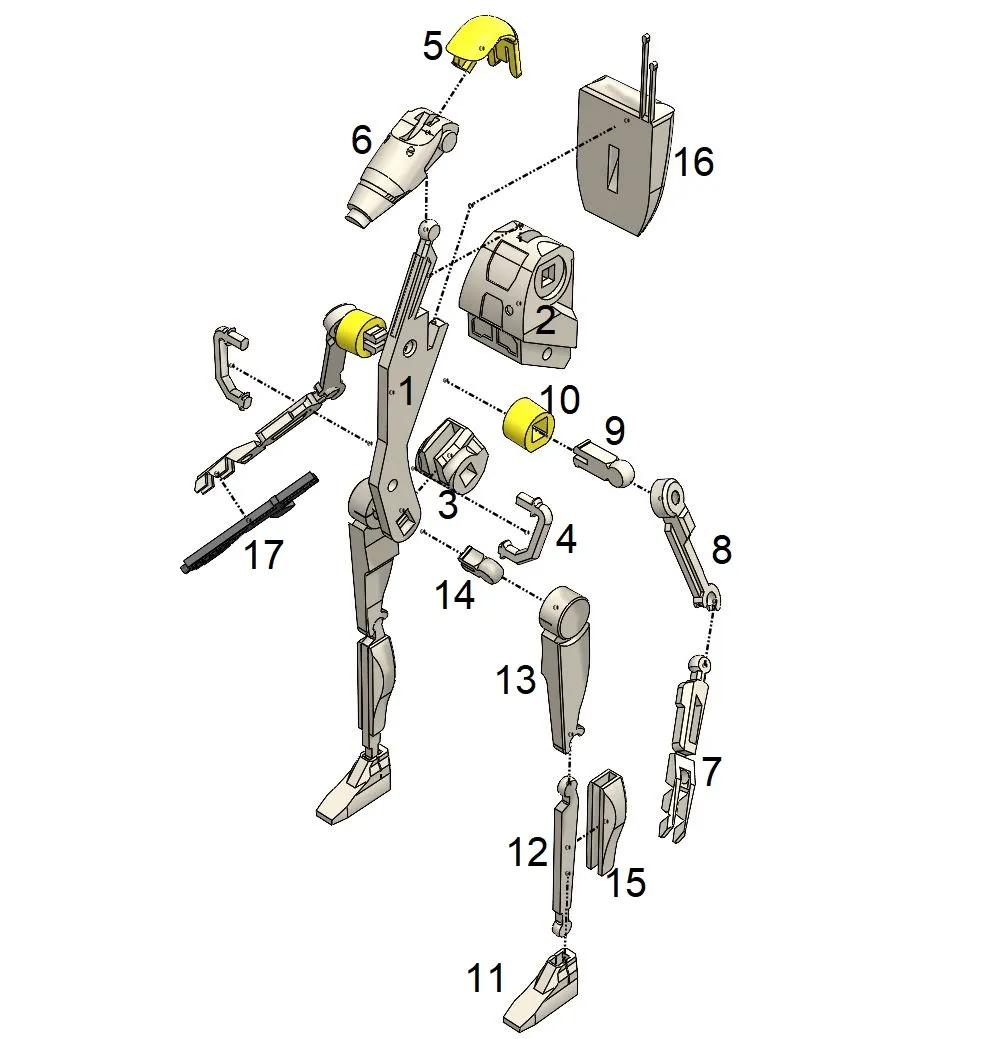 Kit Card B1 Battle Droid Star Wars view 4
