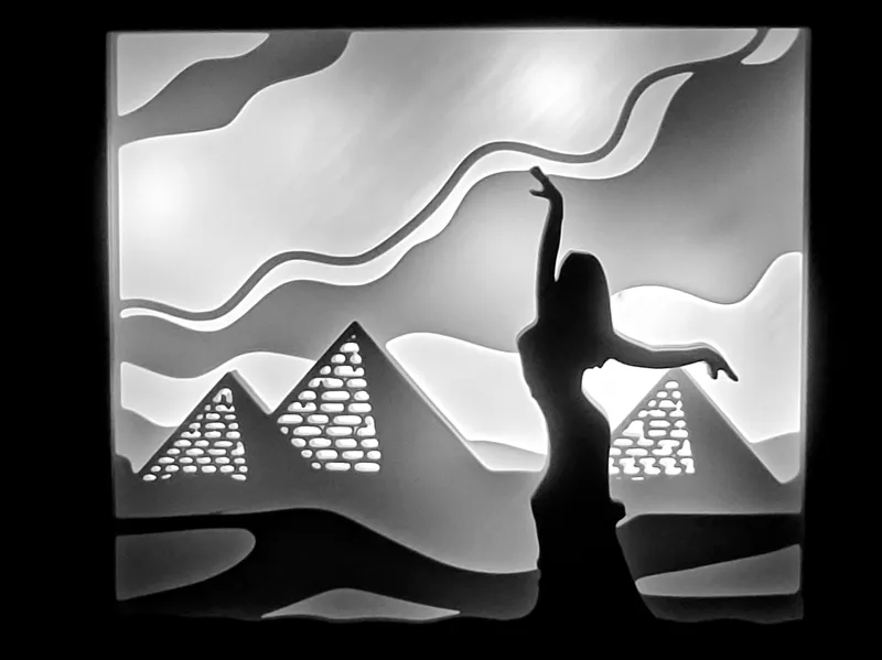 Egyptian Bellydancer Lightbox
