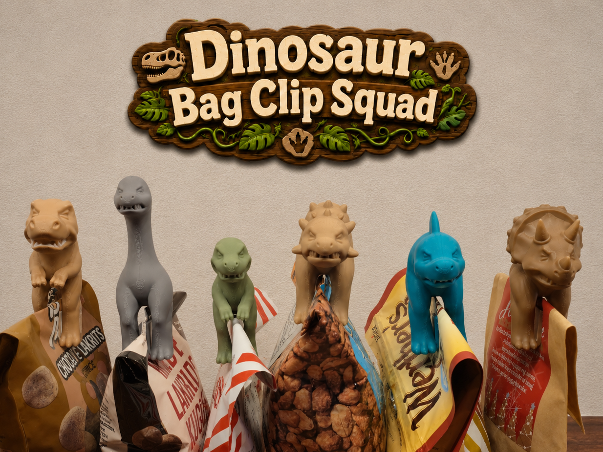Dinosaur Bag Clip Squad