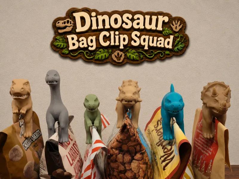 Dinosaur Bag Clip Squad