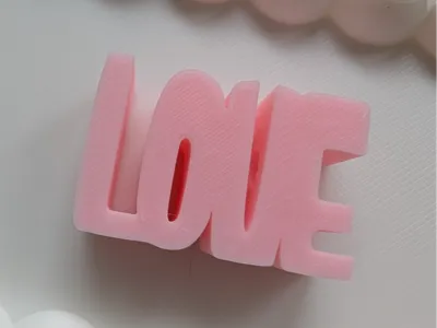 LOVE Pearl Lettering