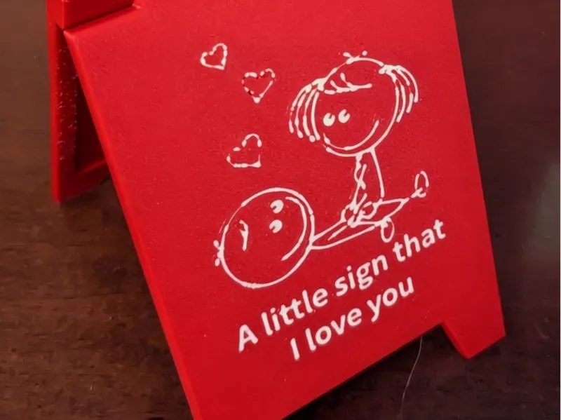 A sign that I love you
