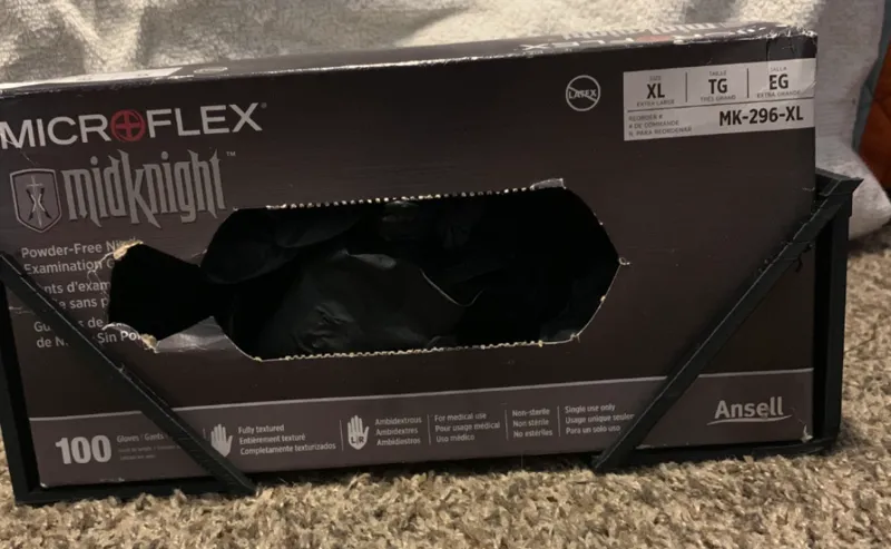 wall mounted xl glove box holder