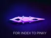 2 articulated joints (INDEX to PINKY)