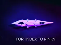 2 articulated joints (INDEX to PINKY)