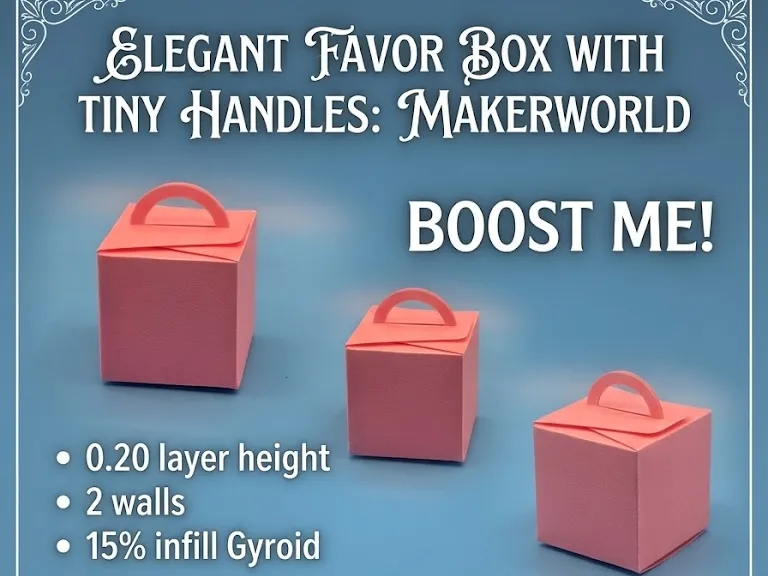 Minimalist Cube Favor Box Bombonier gift box