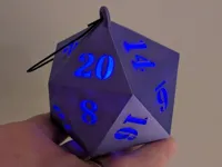 Ornement D20 photophore LED — photo 1