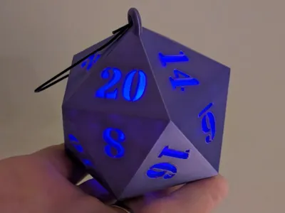 D20 LED Tealight Ornament