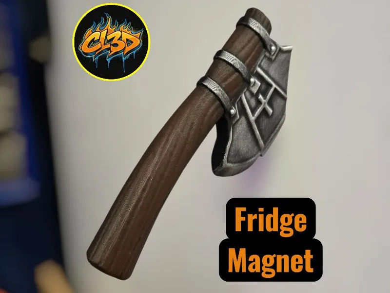 Primitive Axe Fridge Magnet