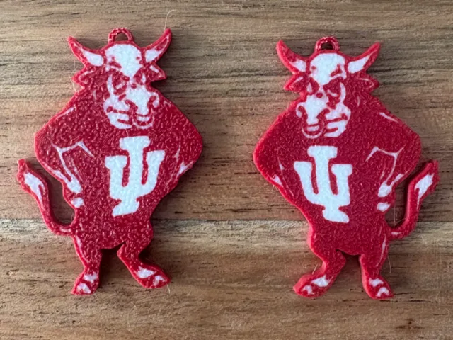 Indiana Hoosier Earrings - IU Bison Logo