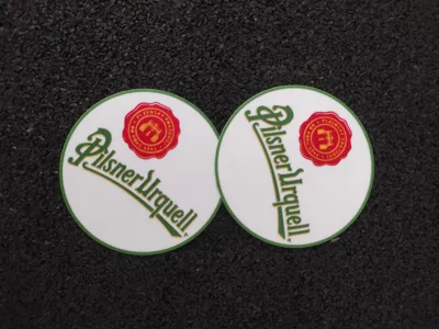 Pilsner Urquell logo coaster