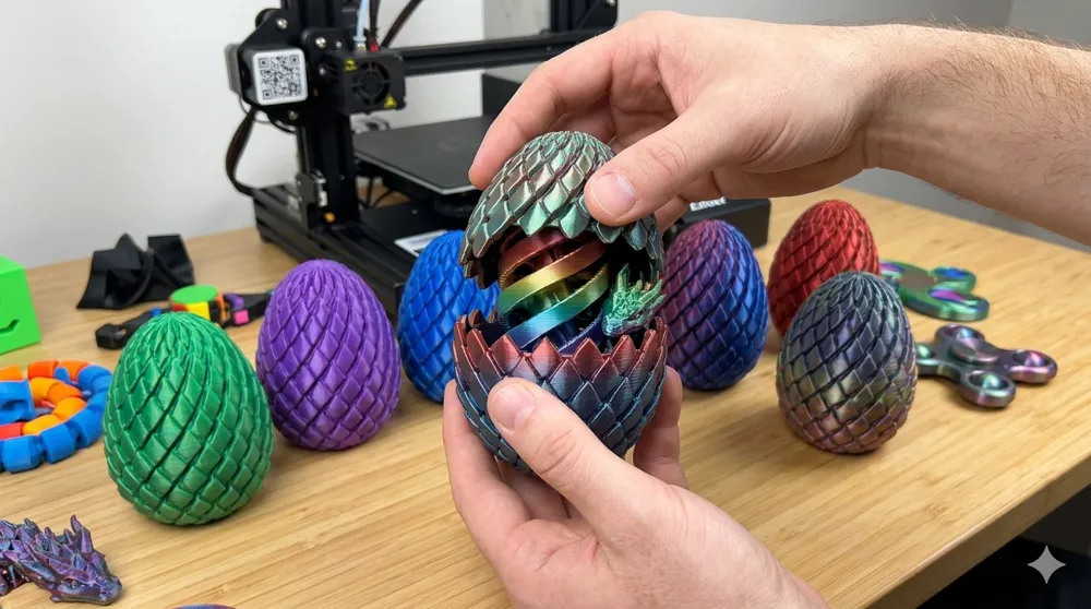 TWISTY DRAGON EGG FIDGET - Free 3D Print Model - MakerWorld