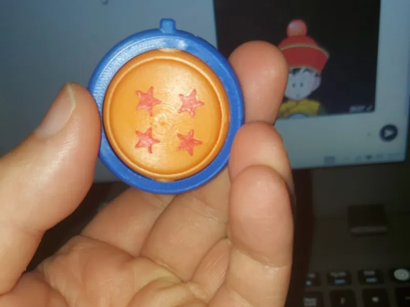 chaveiro spinner Esfera Dragon ball