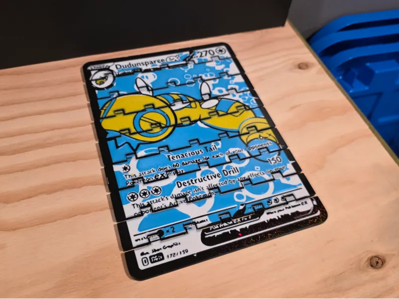 Flexi Pokemon Card - Dudunsparce