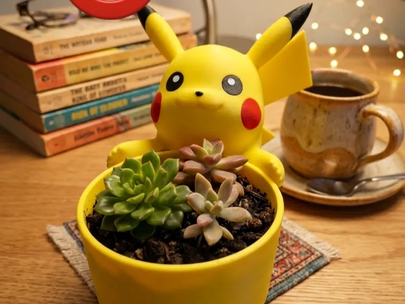 pikachu plant pot