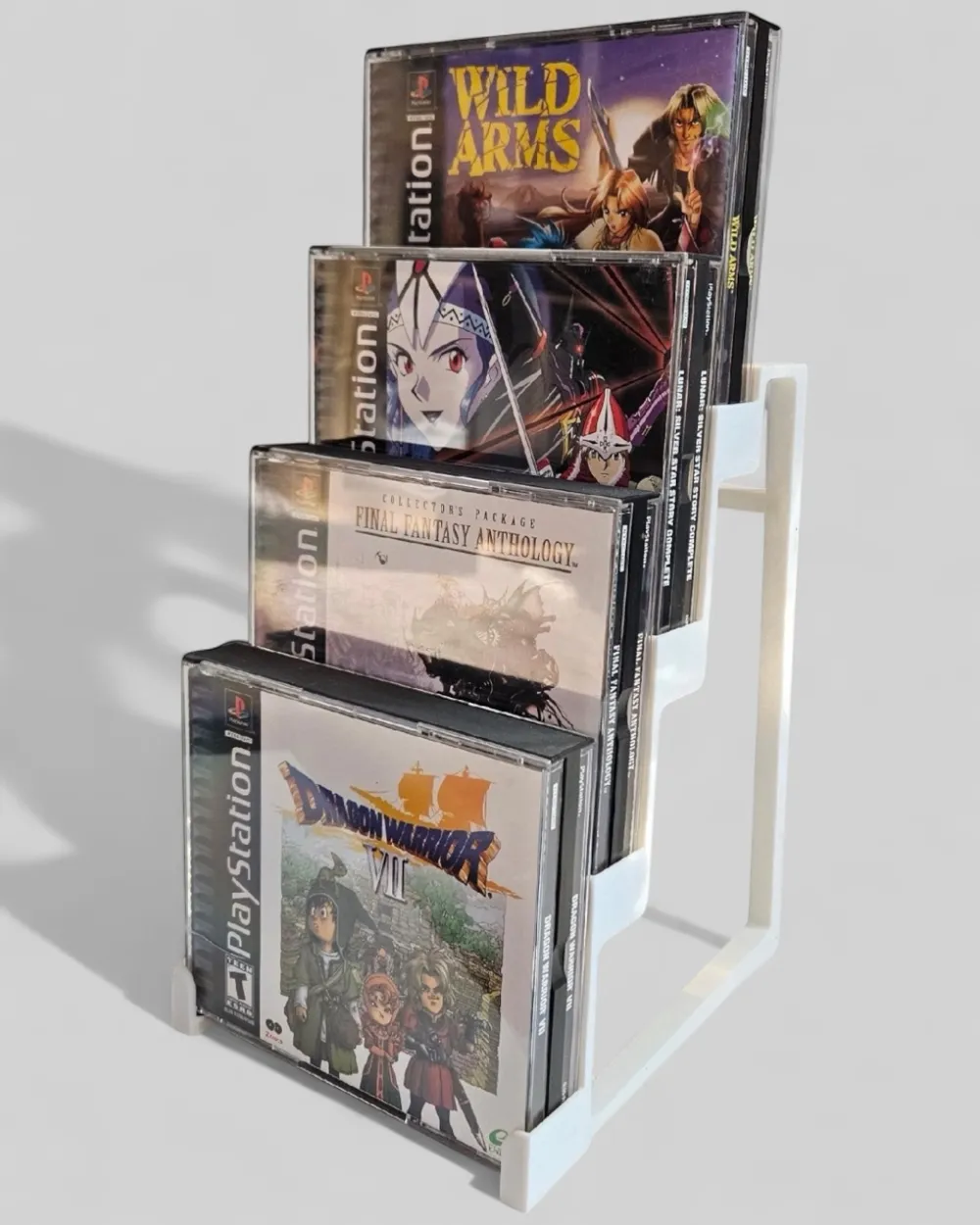Game Stand Game Stand #84 PS 1 Double Case Stand - Free 3D Print Model ...