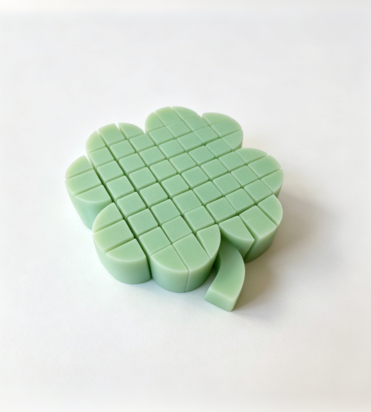 Miniatura 2 do modelo 3D Pixel 4 Leaf Clover Fidget