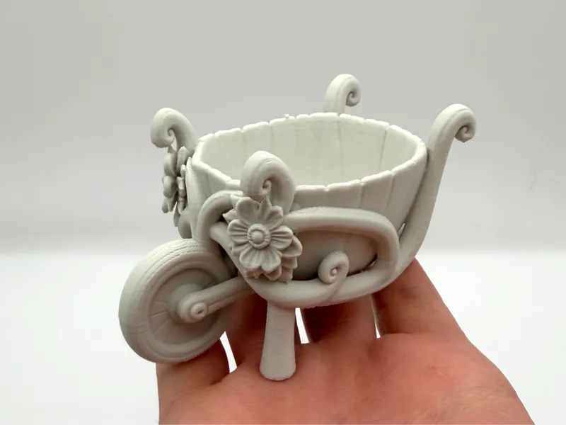 Flower Wheelbarrow Decor