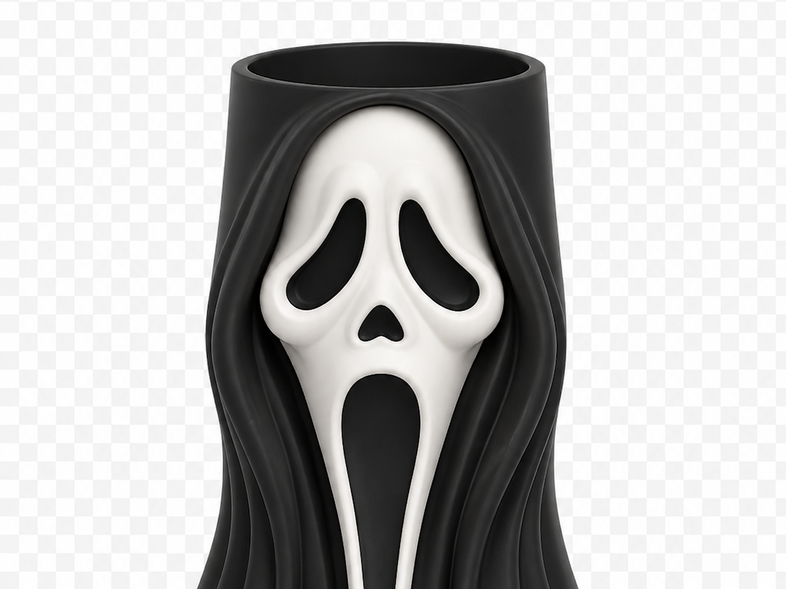 Ghost Face Vase