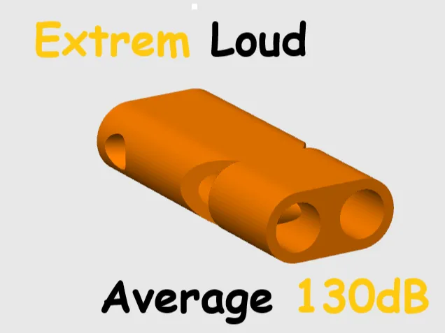 Insanely Loud 130dB+ Whistle