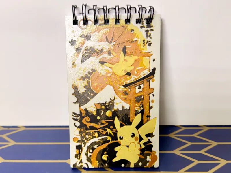 Pikachu Hueforge Small Notepad Cover