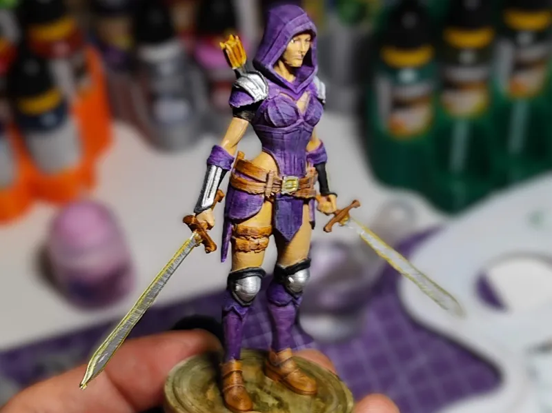 Assassin girl figurine