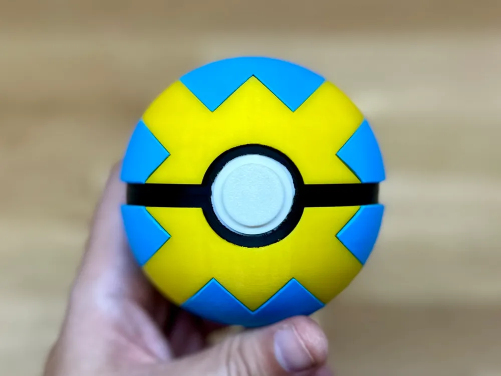 3Dプリント クイックボール ― モンスターボール ― ポケモン ― 完全機能