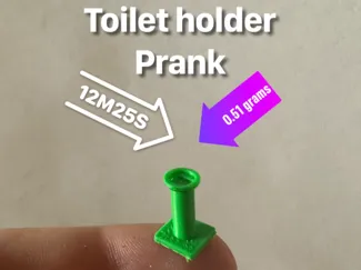 toilet paper holder prank (father/mother day gift)