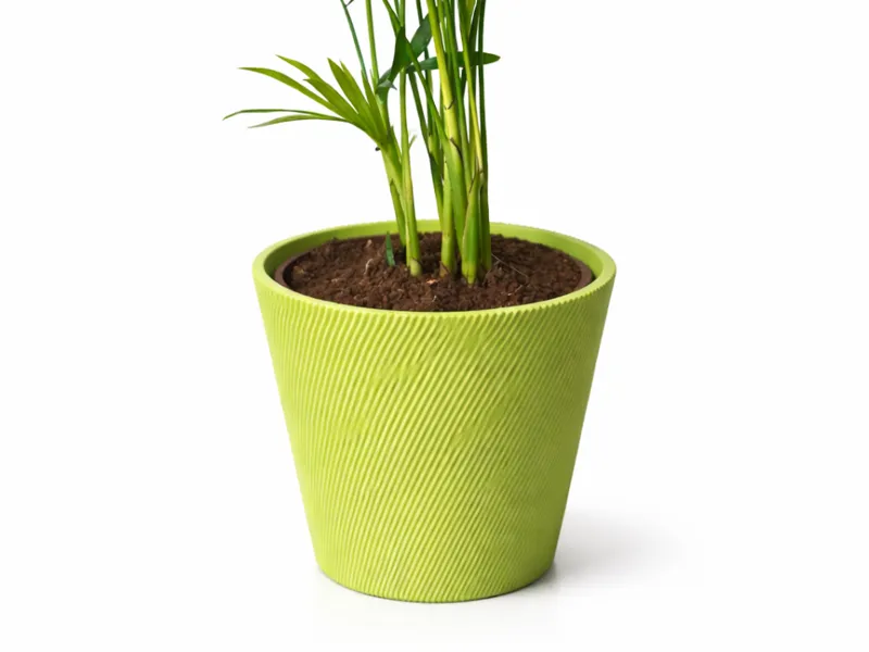 Rillen Topf für IKEA Chamaedorea Elegans