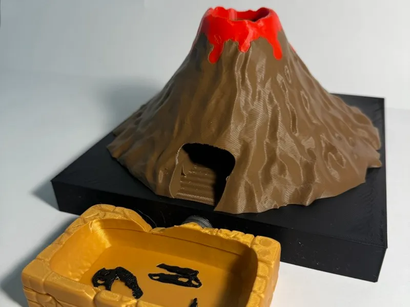 Dinosaur Volcano Dice Tower