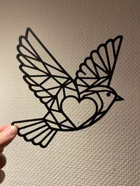 Sculpture Lovebird — couple d'oiseaux — photo 2