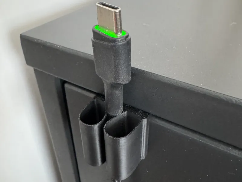 Charger cable cupboard mount/holder clip 16mm