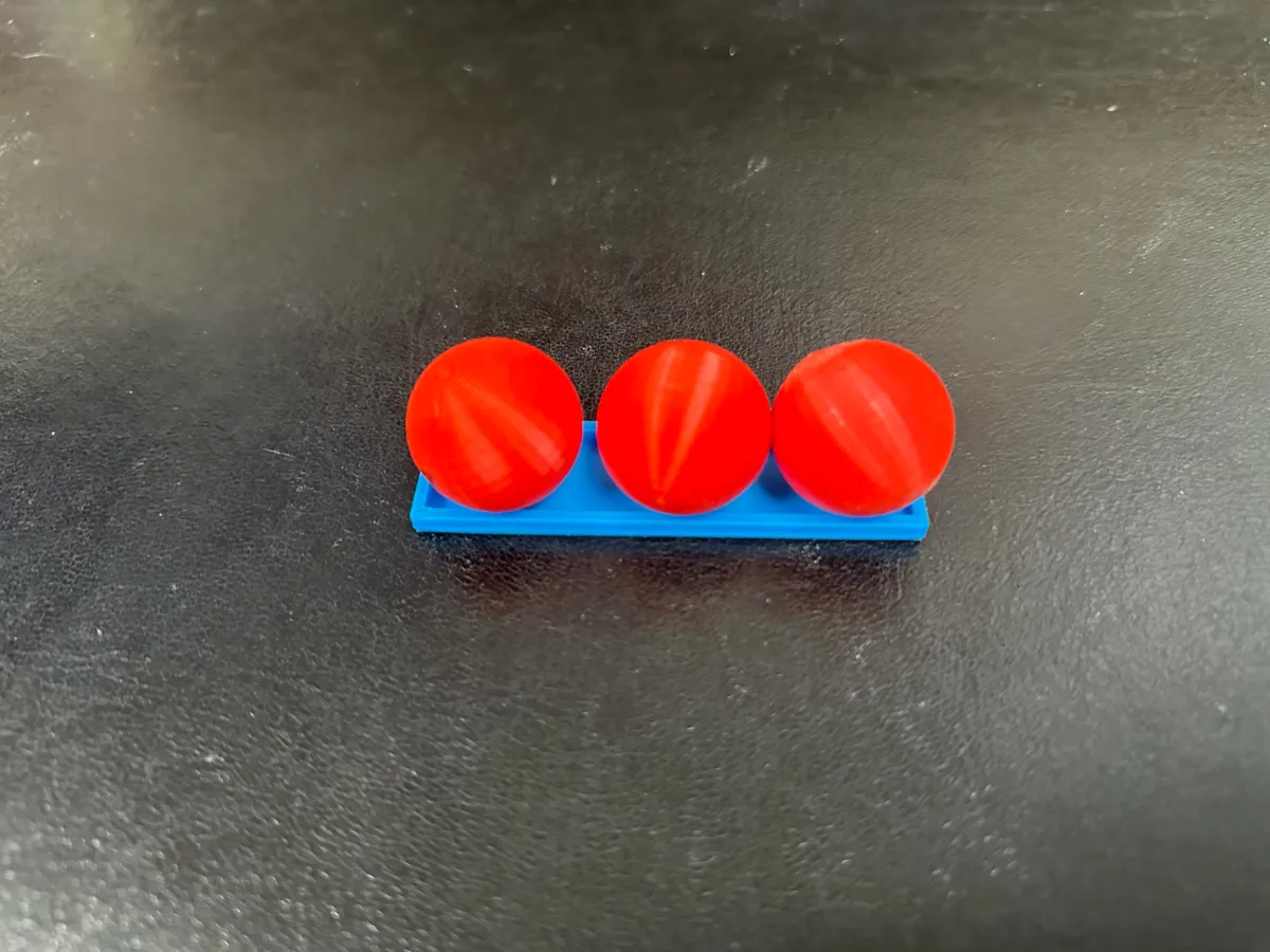 Fidget trois billes avec support