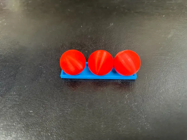 Fidget trois billes avec support