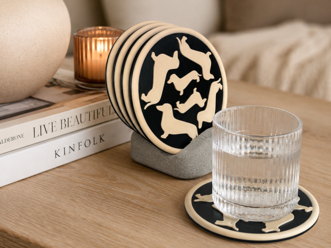 Dachshund Coaster Set