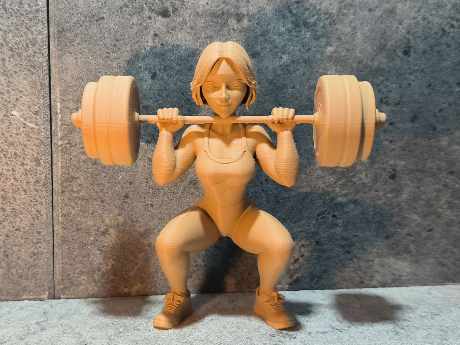 Figur einer Gewichtheberin - Ich schaffe das!!!!!!