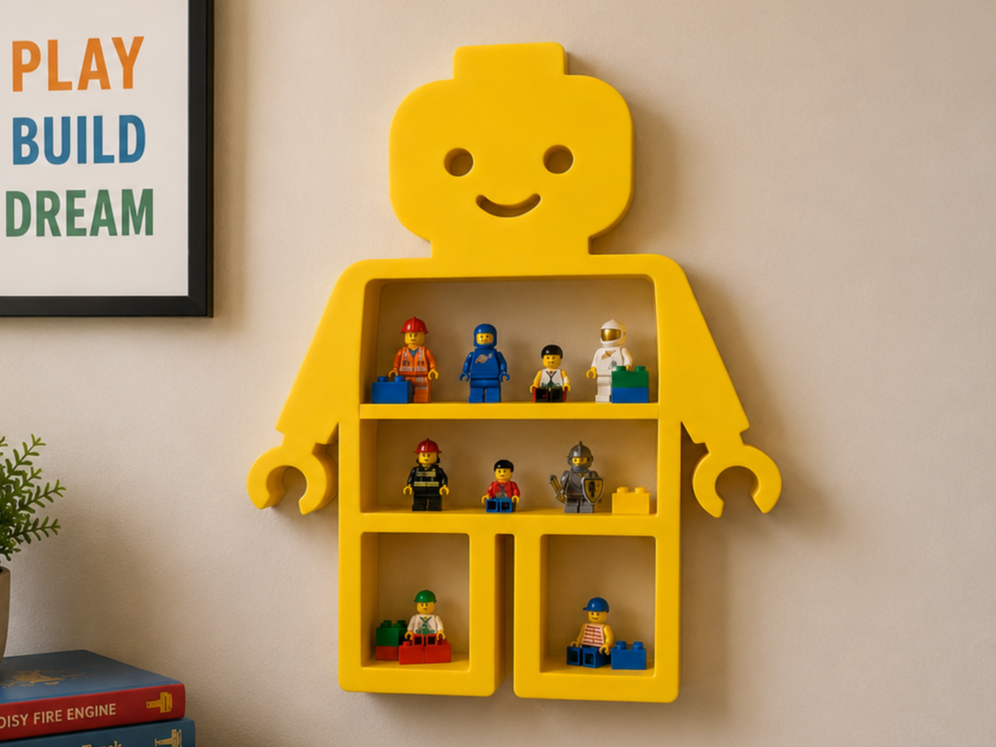 Minifigure Brick Scalable Shelf - 1