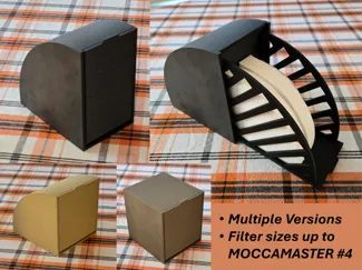 Coffee Filter Hinged Container