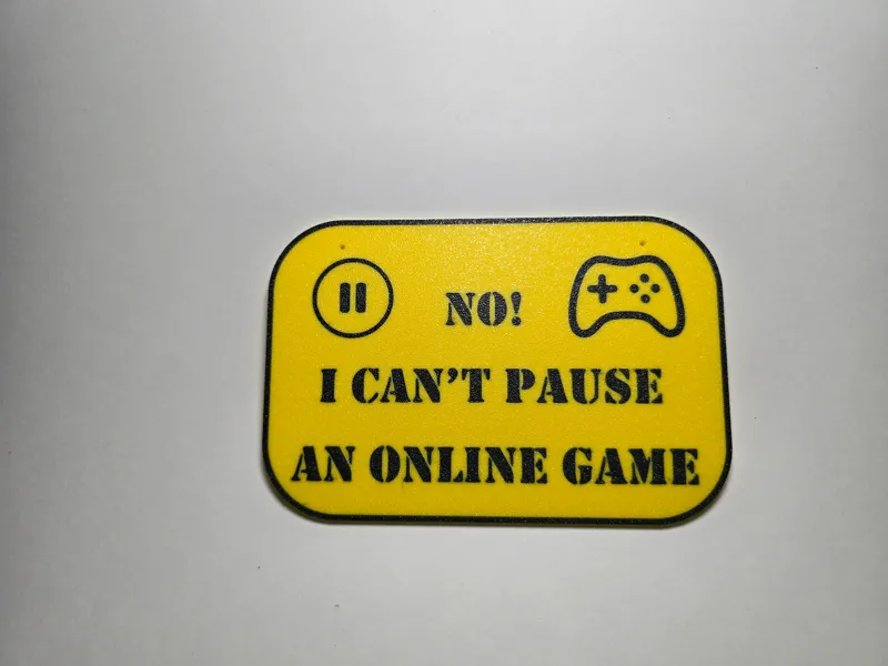 Cant pause an online game sign