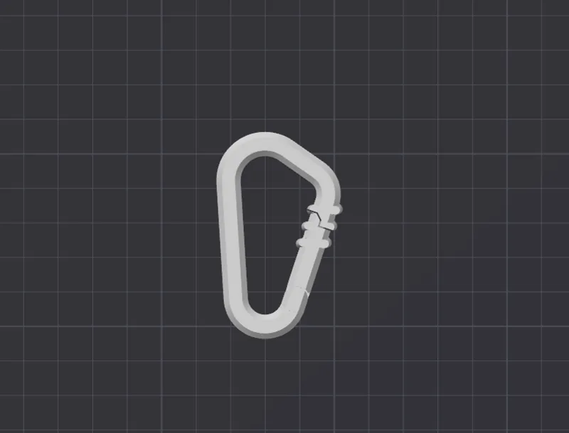 Small - Standard Carabiner - Lock Thread